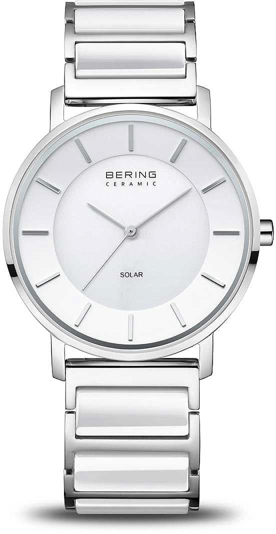 Bering Solar 19535-754 Women's Watch • Scratch-resistant Sapphire Crystal • High-Tech Ceramic