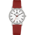 Danish Design Gløbe IQ19Q199 Rhine Medium Armbanduhr Rot • Titangehäuse • Mineralglas