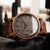 Holzkern Summer Evening Armbanduhr Nussbaum/Lapislazuli • Miyota Quarzwerk • Echtes Naturholz, Bild 8