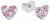Princess Lillifee 2013168 Heart Stud Earrings with Rhinestones