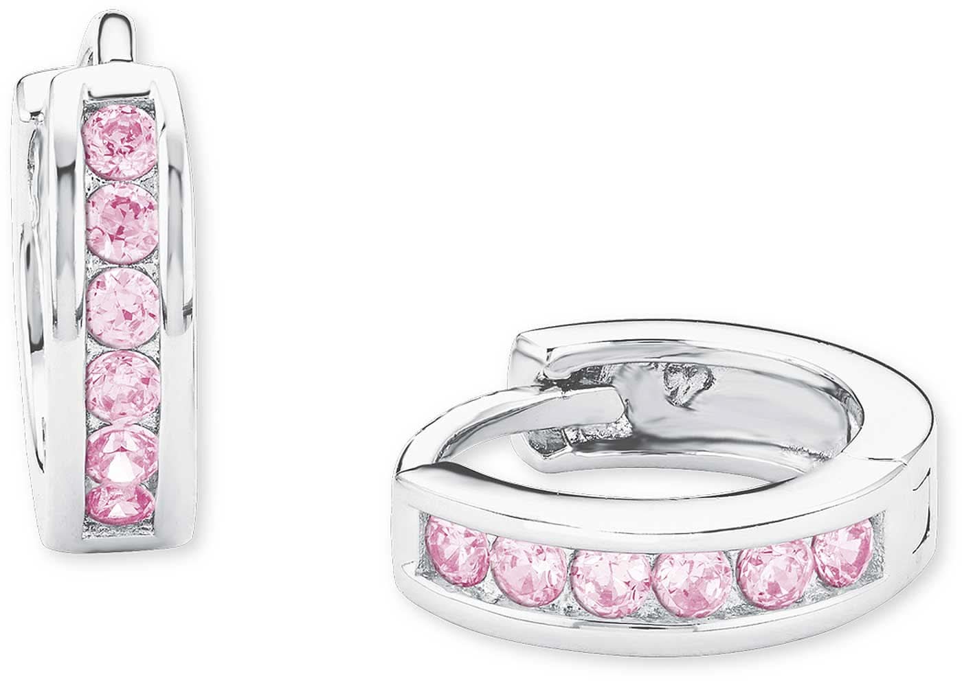 Princess Lillifee 2016524 Hoop Earrings with Pink Stones
