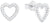 Heart Stud Earrings with Stones - s.Oliver Jewelry Model: 2017259
