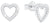 Heart Stud Earrings with Stones - s.Oliver Jewelry Model: 2017259