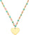 Princess Lillifee 2035300 Colorful Necklace with Heart Pendants Made of Stainless Steel