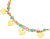Princess Lillifee 2033365 Colourful Bracelet with Heart Pendants Made of Stainless Steel