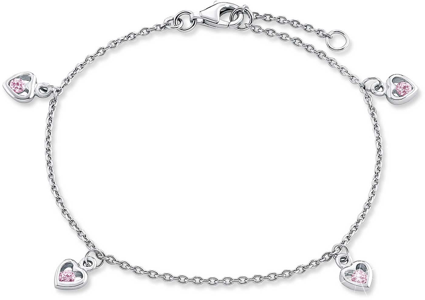 Princess Lillifee 2034230 Charm Bracelet with 4 Heart Pendants