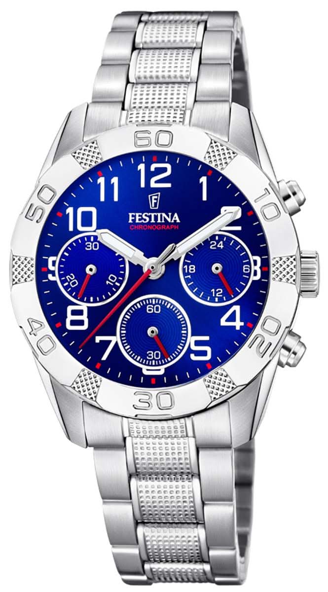 Festina Junior F20345/2 Kids Watch • Blue Dial • Chronograph