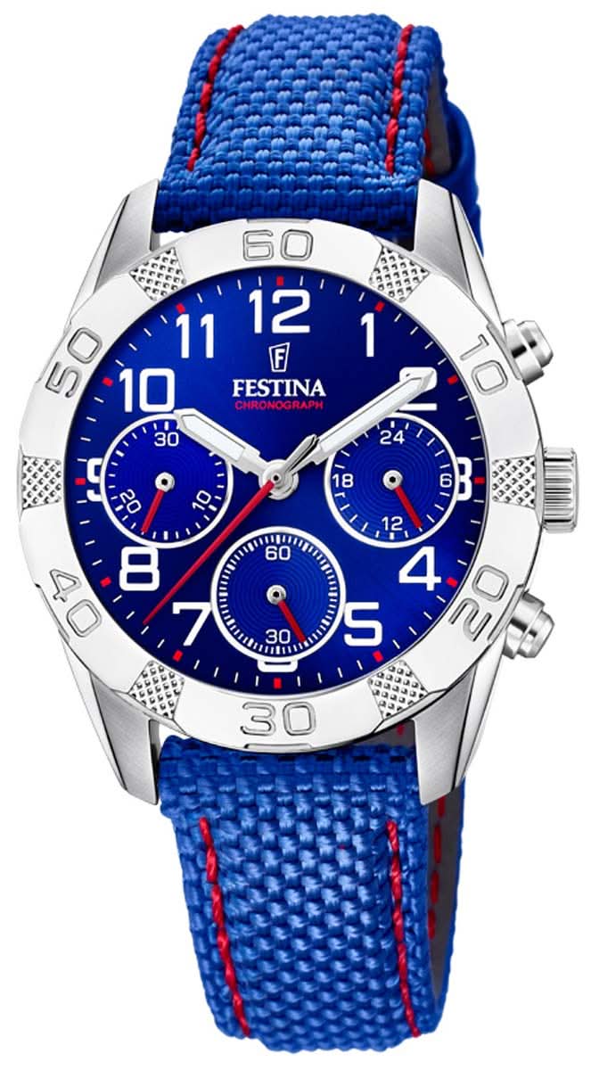 Festina Junior Collection F20346/2 Kids Watch • Blue • Leather