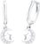 Princess Lillifee 2035294 Moon and Star Drop Earrings