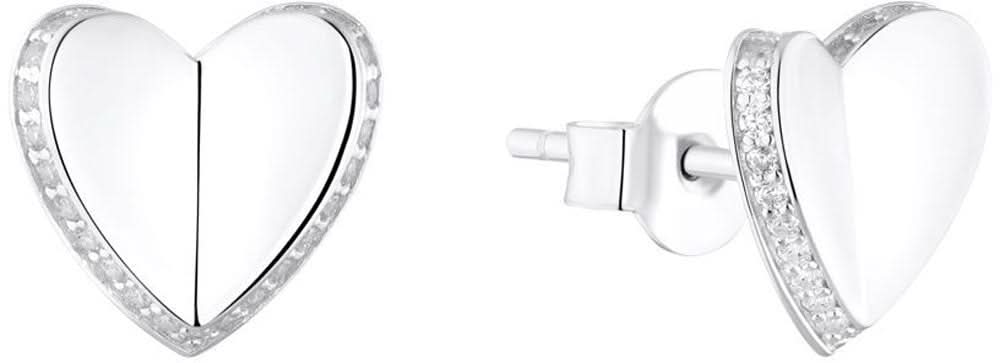 Ear studs with hearts and stones - s.Oliver Jewelry Model: 2035757
