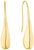 Large Teardrop Drop Earrings Stainless Steel s.Oliver Jewelry 2035765