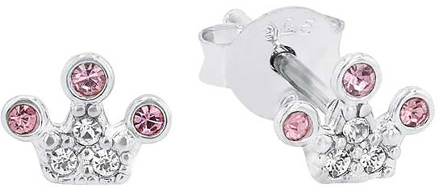 Princess Lillifee 2036940 Crown Stud Earrings with Stones