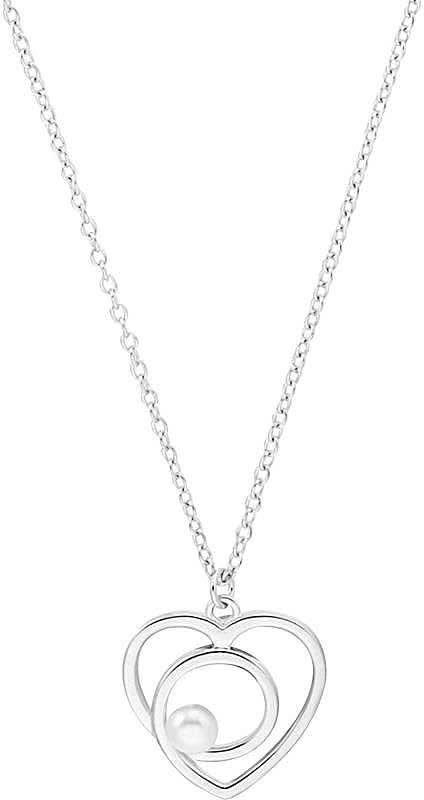 Necklace with Heart Pendant & Pearl, s.Oliver, Model 2037821