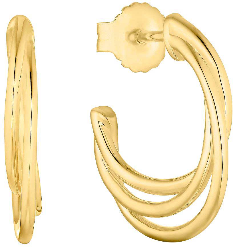 Layering Creole Hoop Earrings with Push-back Closure, s.Oliver, Model 2037825