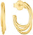 Layering Creole Hoop Earrings with Push-back Closure, s.Oliver, Model 2037825