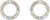 Circular Stud Earrings with Colorful Stones, s.Oliver, Model 2037841