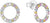 Circular Stud Earrings with Colorful Stones, s.Oliver, Model 2037841
