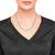 Curb chain necklace with blue enamel, s.Oliver, Model 2037972
