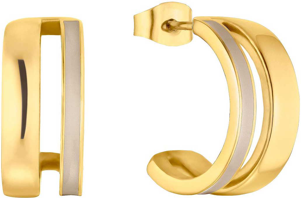 Two-row creoles with enamel, s.Oliver, model 2037981