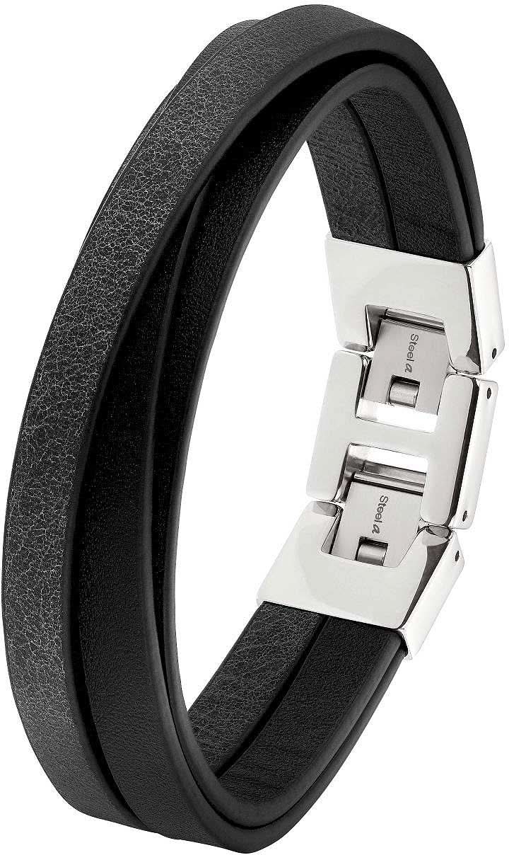 Multi-row leather bracelet - s.Oliver Jewelry Model: 2037989