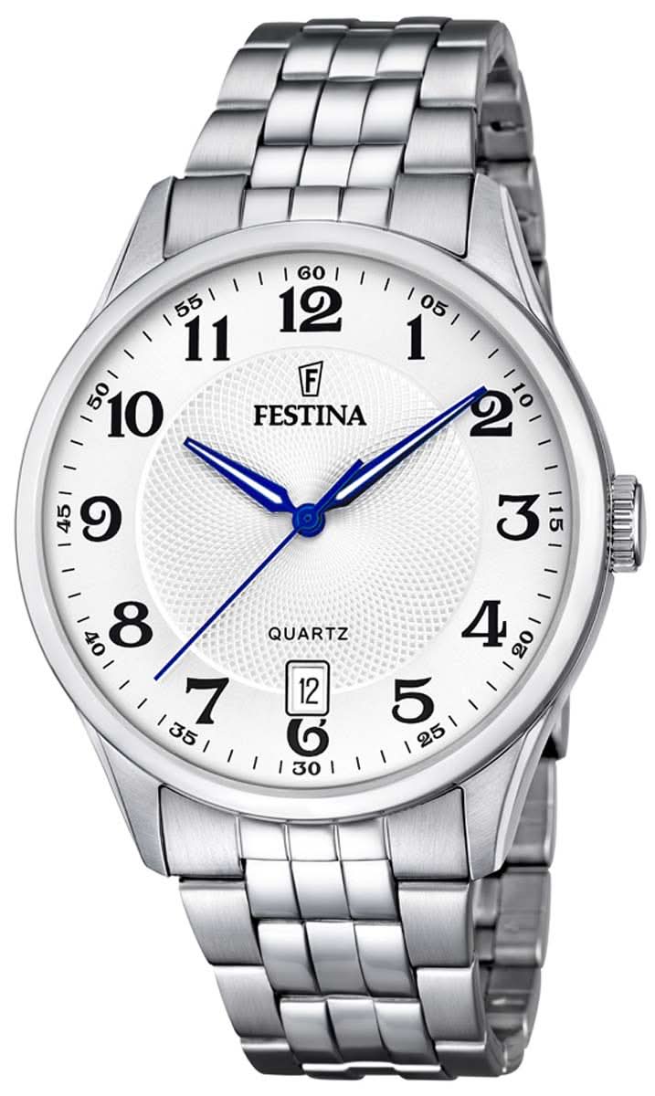 Festina Classics F20425/1 Men's Watch • Stainless Steel • Quartz Movement