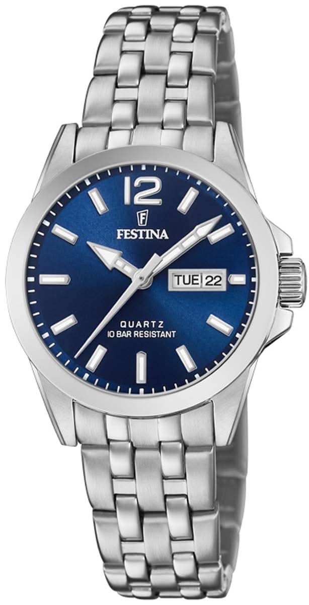 Festina F20455/3 Classics Women's Watch • Stainless Steel • 10 ATM