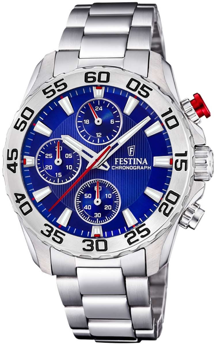 Festina Junior F20457/2 Chronograph • Blue Dial • Stainless Steel