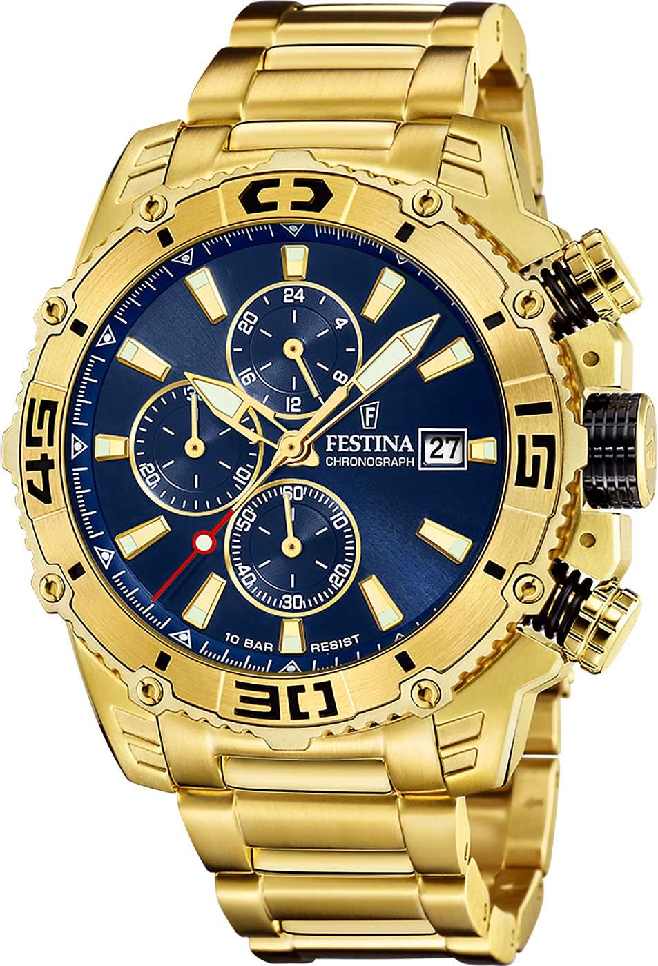 Festina Prestige F20492/2 Men's Watch • Chronograph • Bicolor