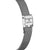 Damenarmbanduhr mit silbernem Milanaise-Armband und FESTINA-Schließe am Gehäuse