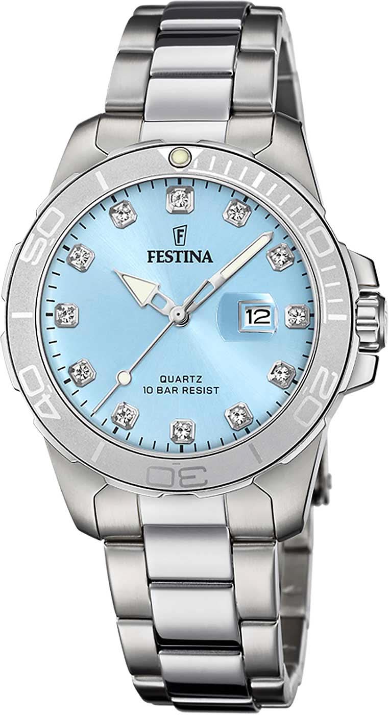 Festina Boyfriend F20503/5 Women's Watch • 10 ATM Water Resistant • Blue Dial