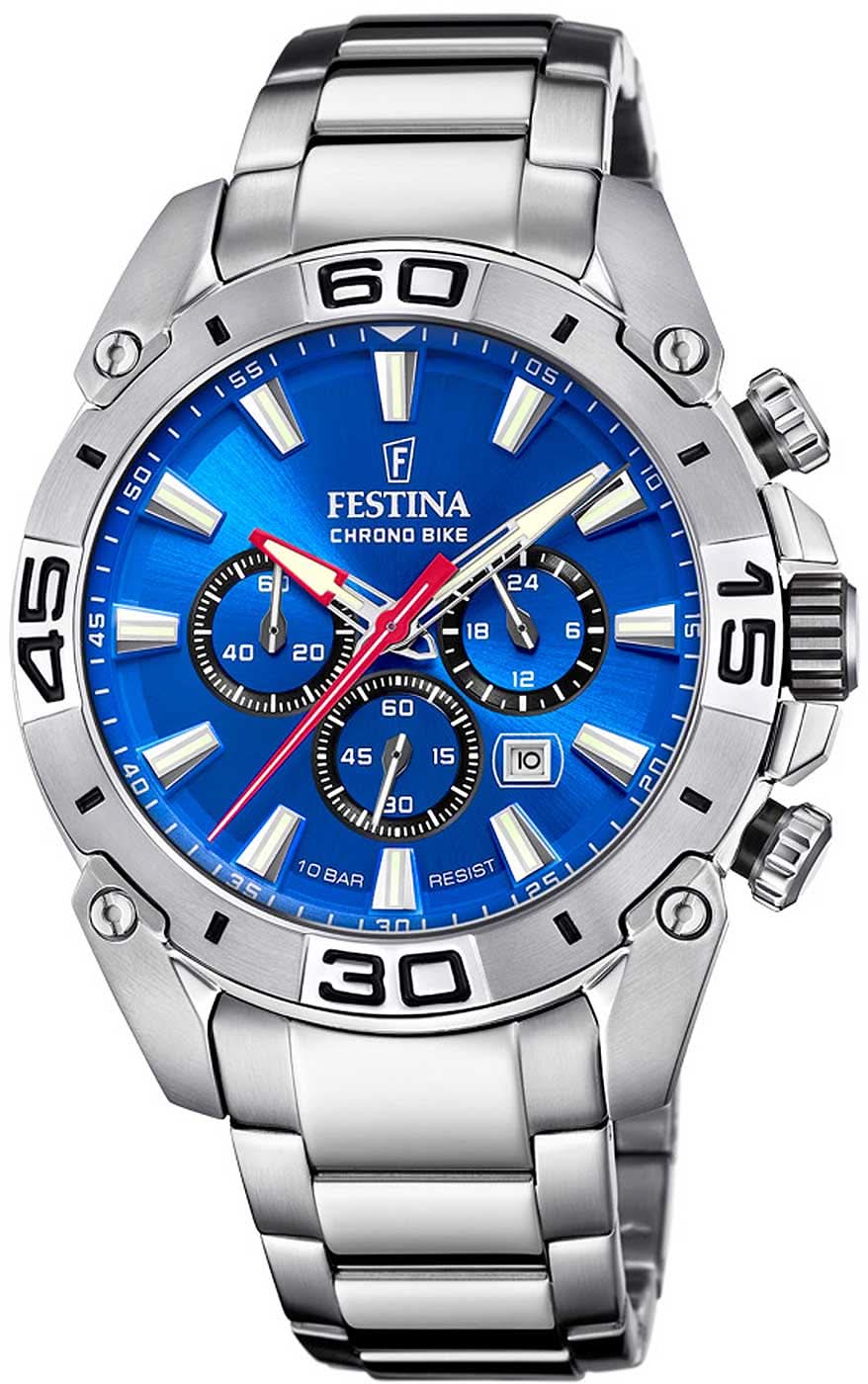 Festina Chrono Bike F20543/2 Men's Watch • Sporty Design • Stainless Steel
