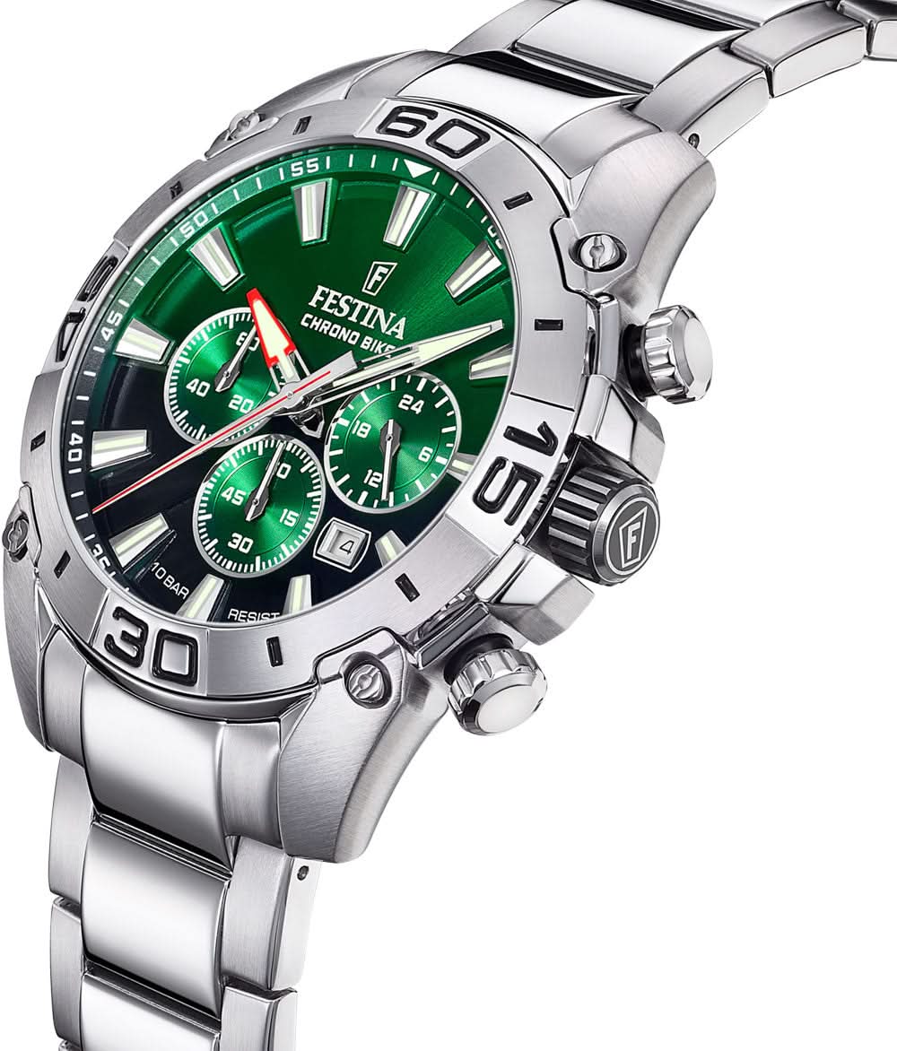 Festina Chrono Bike F20543/3 Men's Watch • Sporty Chronograph Design • High-Quality Stainless Steel