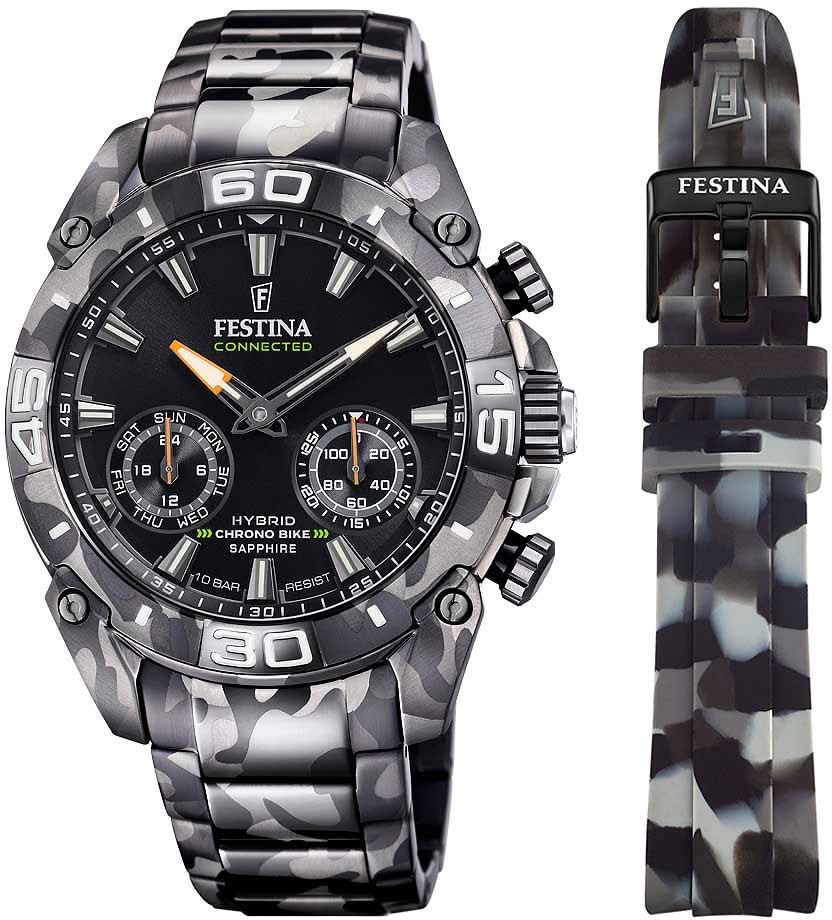 Festina Chrono Bike Connected F20545/1 Men's Watch • Sapphire Crystal • Hybrid Technology
