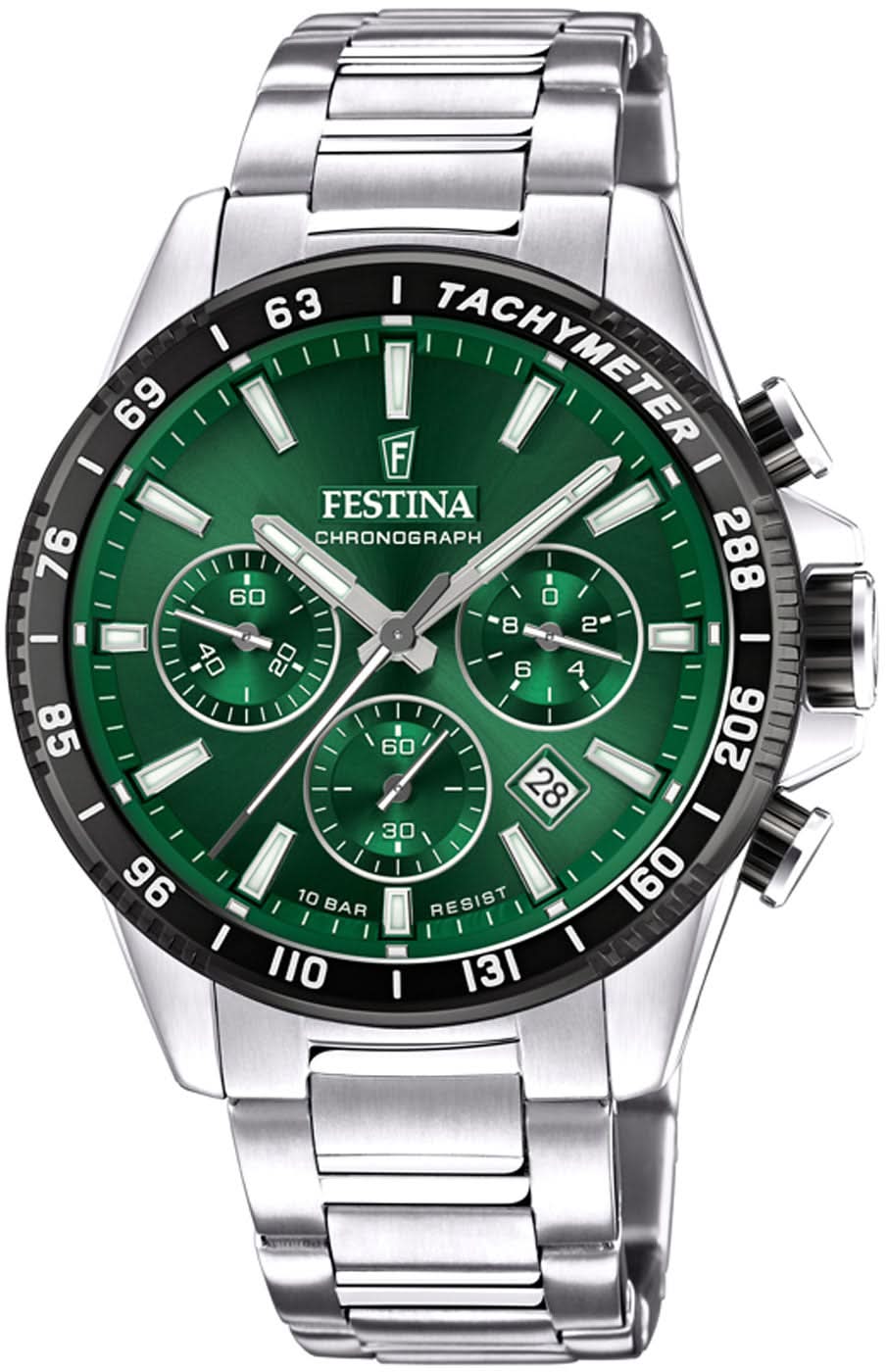 Festina Timeless Chronograph F20560/4 Men's Watch • Stainless Steel • 10 bar