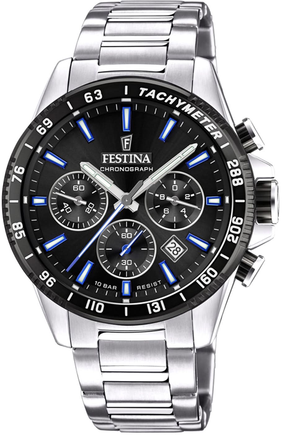 Festina F20560/5 Men's Watch • Stainless Steel • 10 bar