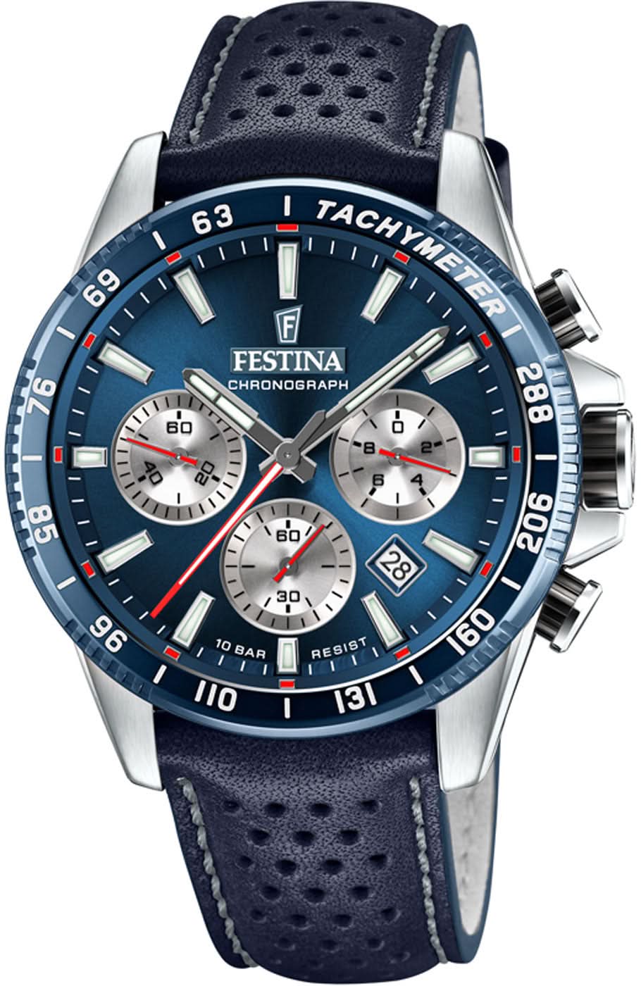 Festina Timeless Chronograph F20561/2 Men's Watch • Sporty Design • 10 ATM Water Resistant