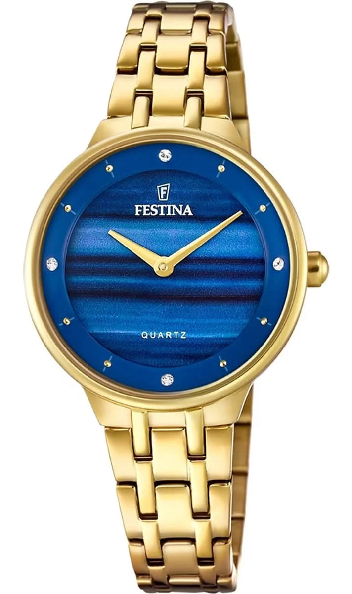 Festina Mademoiselle F20601/A Women's Watch • Swarovski Crystals • Milanese Band