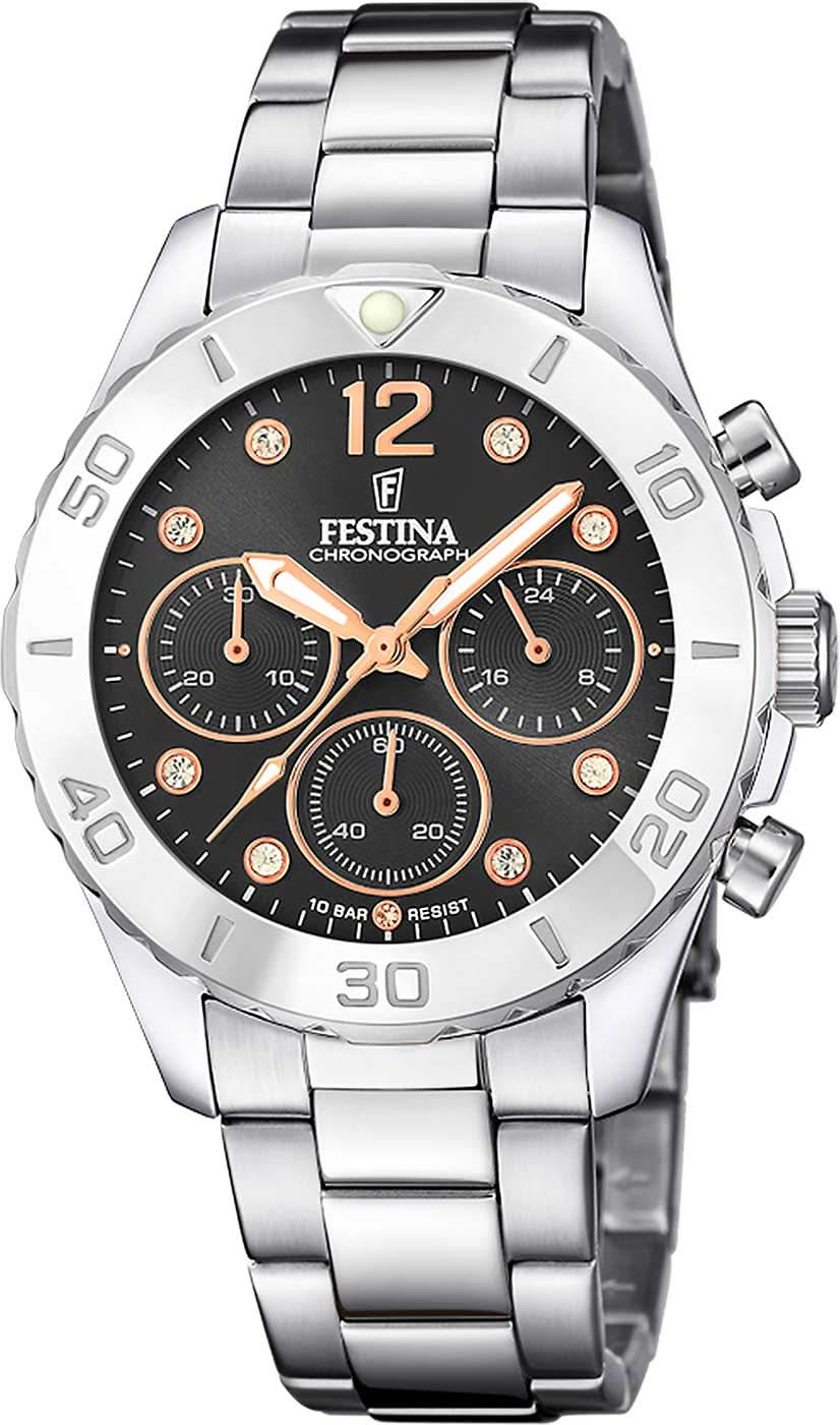 Festina Boyfriend F20603/6 Women's Watch • Sporty Chronograph Design • High-Quality Stainless Steel