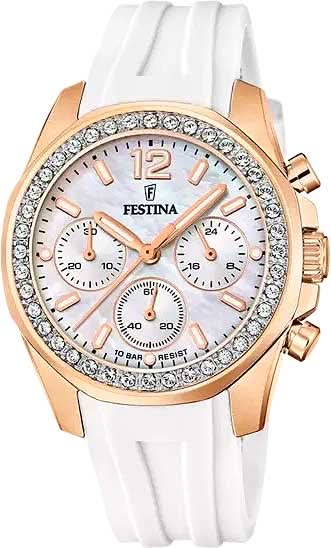 Festina Rainbow F20611/1 Women's Watch • Colorful Zirconia Design • Elegant Stainless Steel