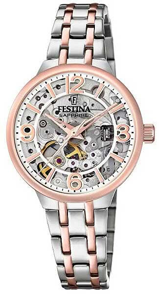Festina Automatic Skeleton F20615/1 Women's Watch • Automatic Movement • Sapphire Crystal