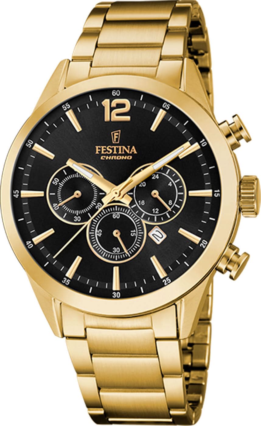 Festina Timeless Chronograph F20633/3 Men's Watch • Stainless Steel