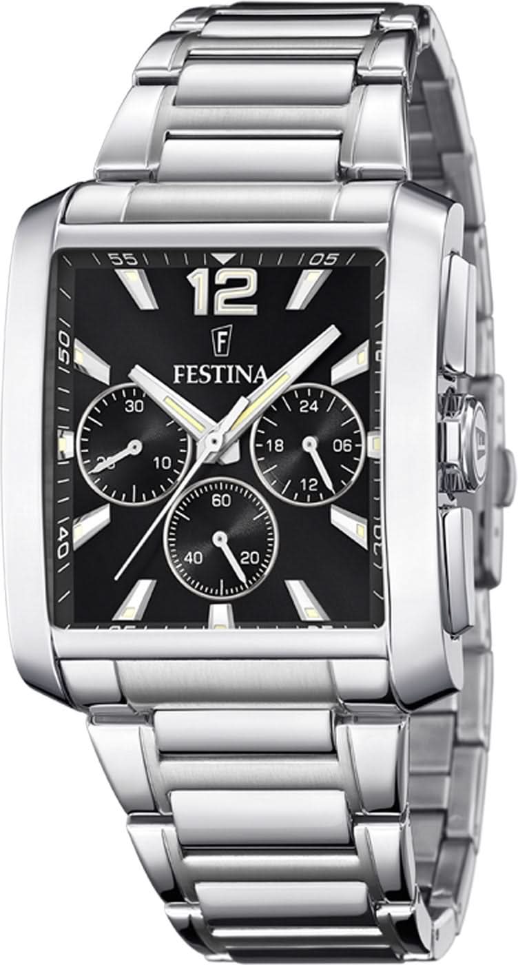 Festina Timeless Chronograph F20635/4 Men's Watch • Striking Stainless Steel Design • Precise Quartz Chronograph