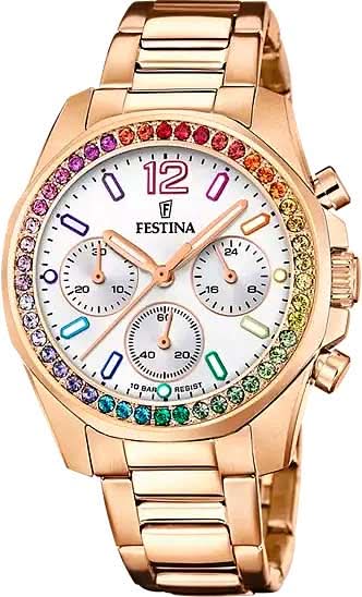 Festina Rainbow F20639/2 Women's Watch • Sparkling Rainbow Design • High-Quality Stainless Steel