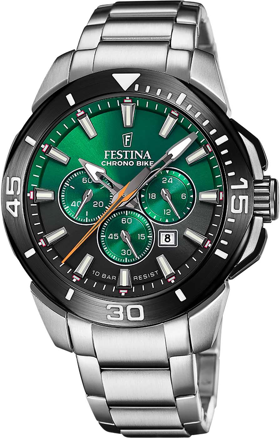 Festina Chrono Bike F20641/B Men's Watch • Sporty Design • Stainless Steel