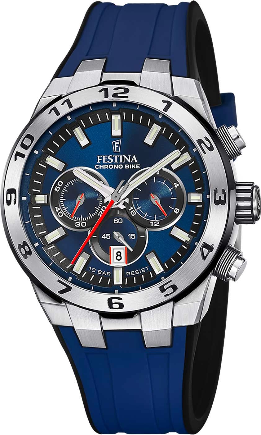 Festina Chrono Bike F20671/1 Men's Watch • Blue Design • 10 ATM