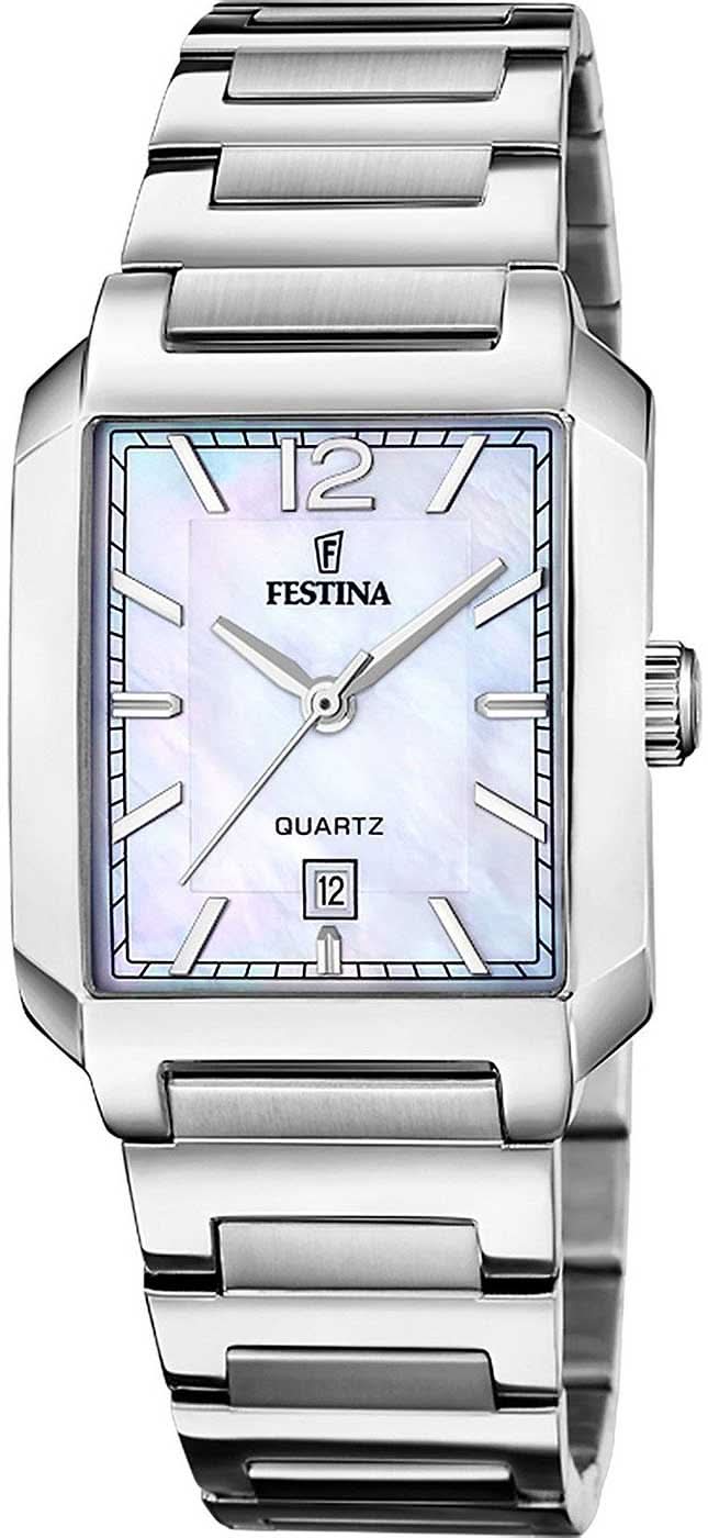Festina F20679/1 On the Square Women's Watch • Square • Silver