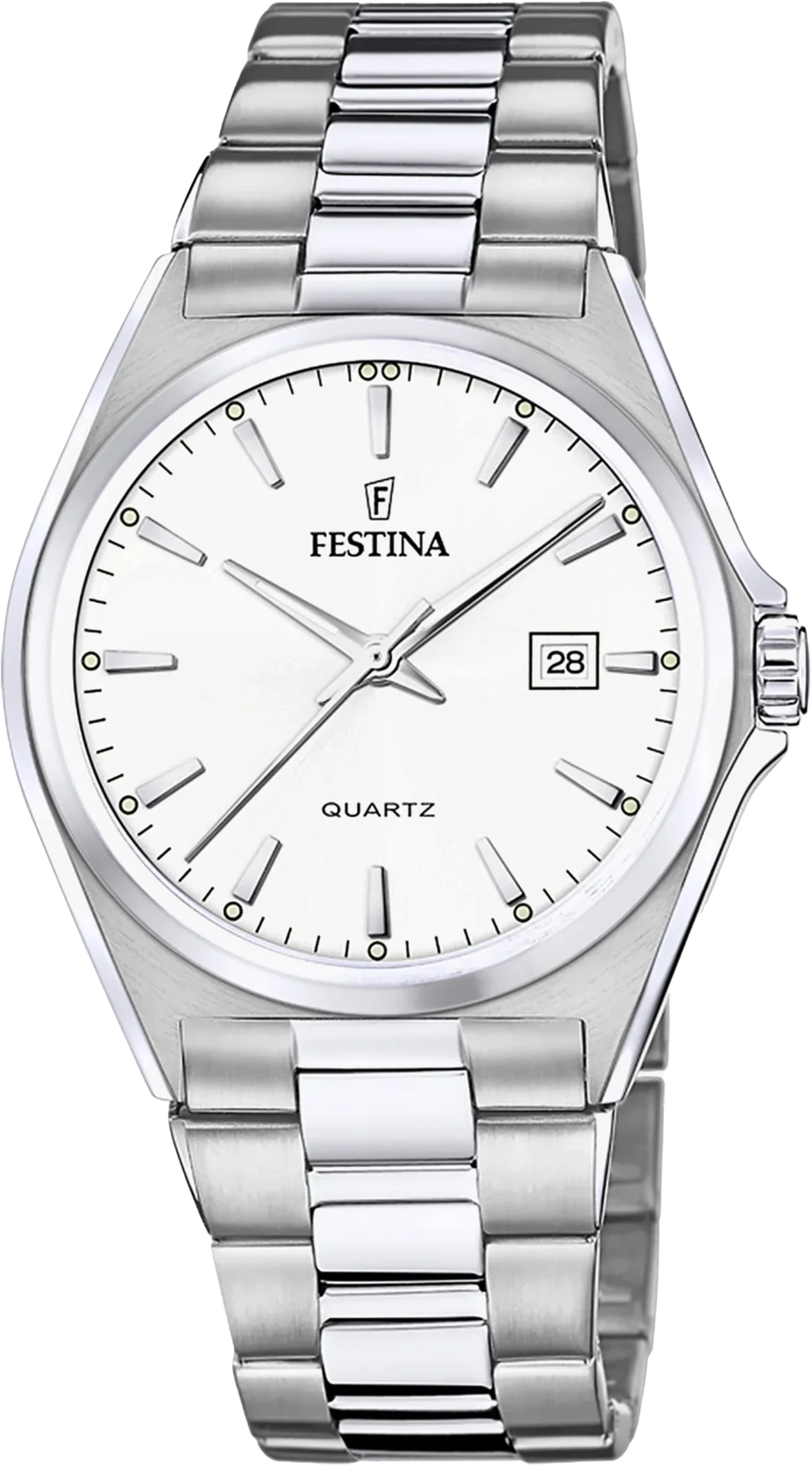 Festina Classics F20683/1 Men's Watch • Timeless Stainless Steel Design • Practical Date Display