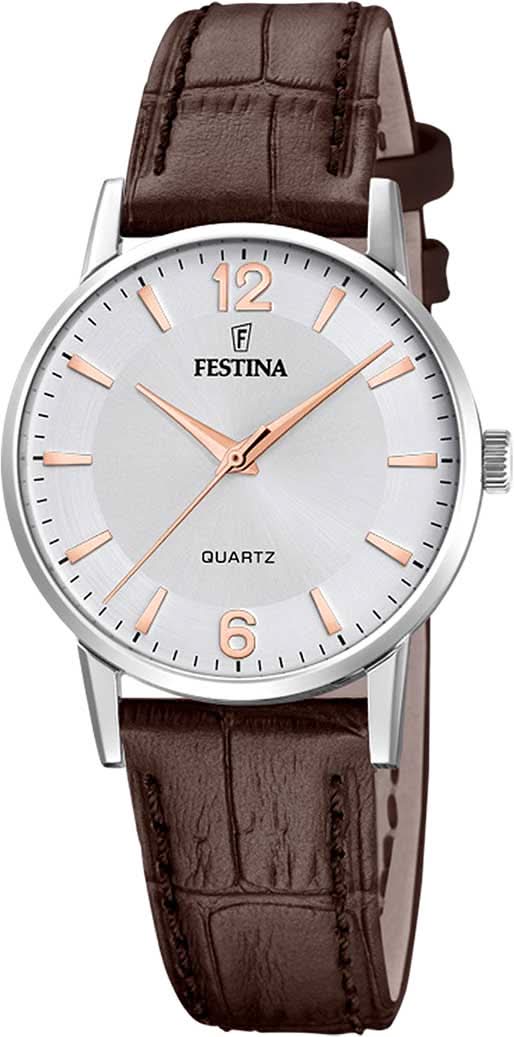 Festina Classics F20691/2 Women's Watch • Leather Strap • Elegant