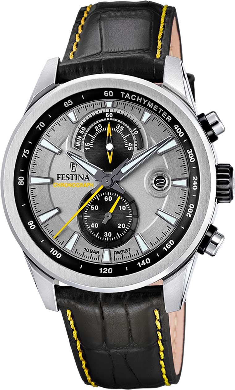 Festina Timeless Chronograph F20695/4 Men's Watch • Sporty Design • Precise Quartz Movement
