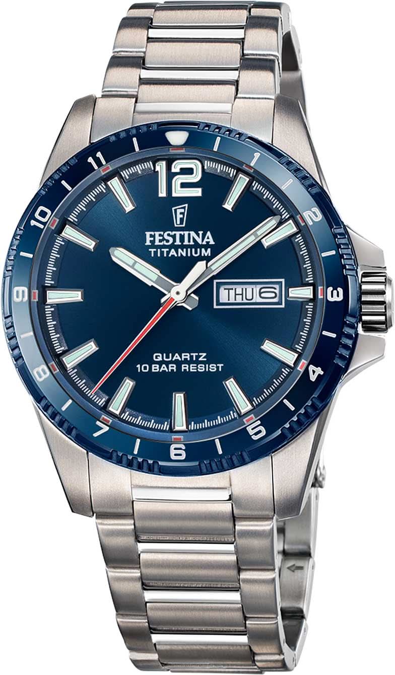 Festina Titanium F20698/2 Men's Watch • Titanium • 10 ATM